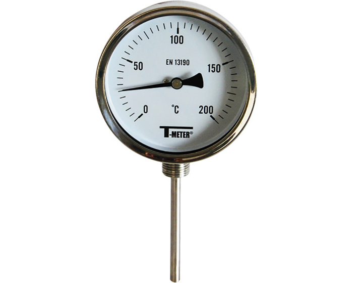 Bi-metallic SS thermometer 1680 radial Ø100 L77mm -30°C/+50°C 1/2''